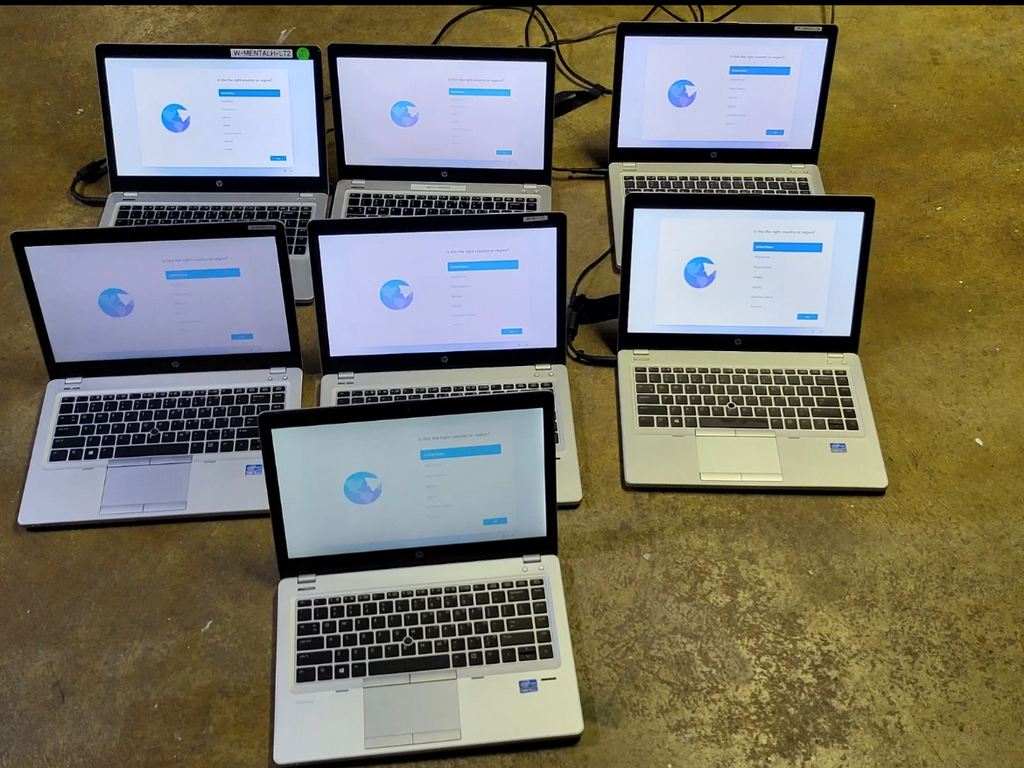 LOT OF 7 HP ELITEBOOK LAPTOPS CORE i5 & i7 8GB RAM 240GB WIN 11 (used) refurbished get all 7 for $1,000